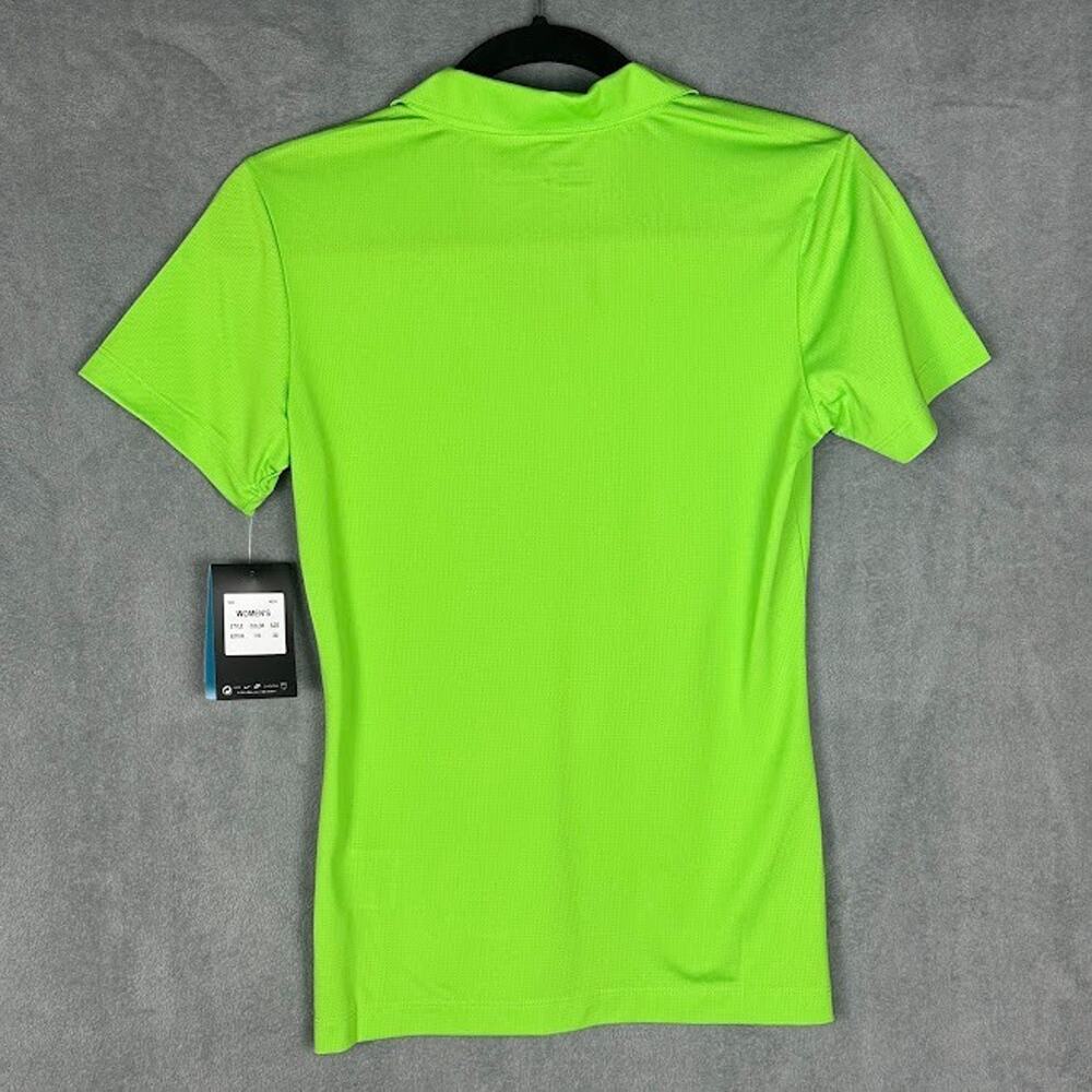 Nike Golf Polo Shirt Womens Extra Small Green Dri Fit Stay Cool Short Sleeve - Picture 9 of 12
